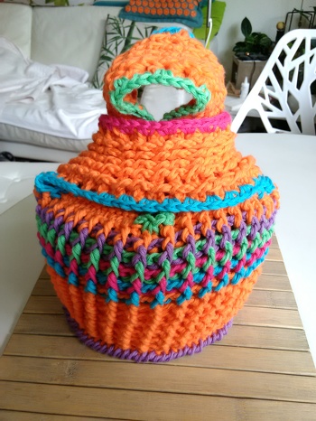 Auch von hinten ist die Bobbel To Go Tasche ein Hingucker...