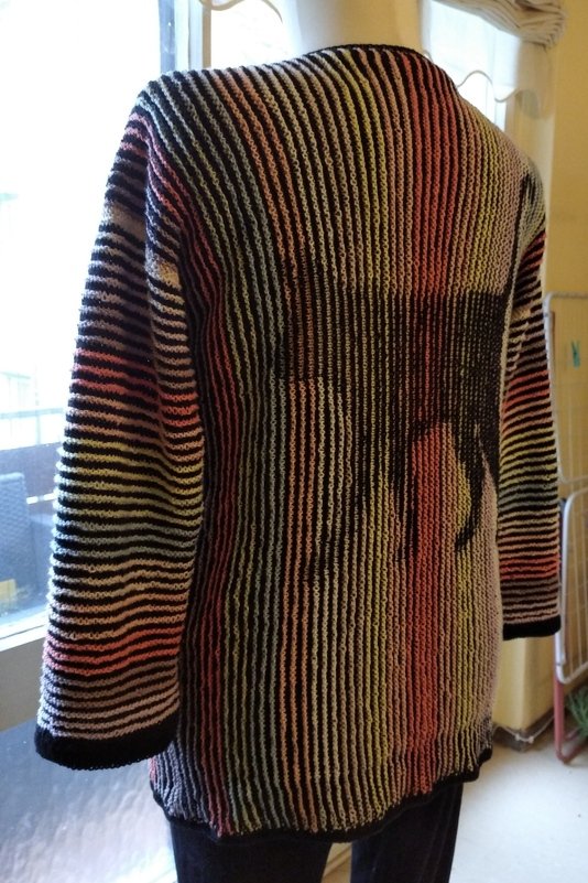 Jacke "Katz und Maus" Illusionsstricken