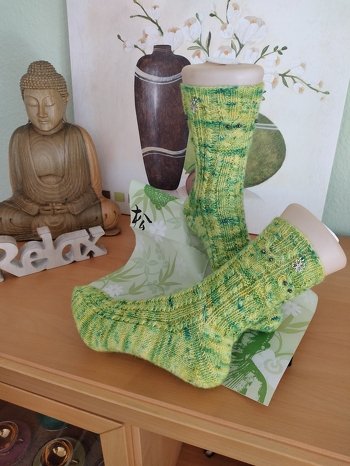 Für die Aktion: Grüne Socken gespendet
