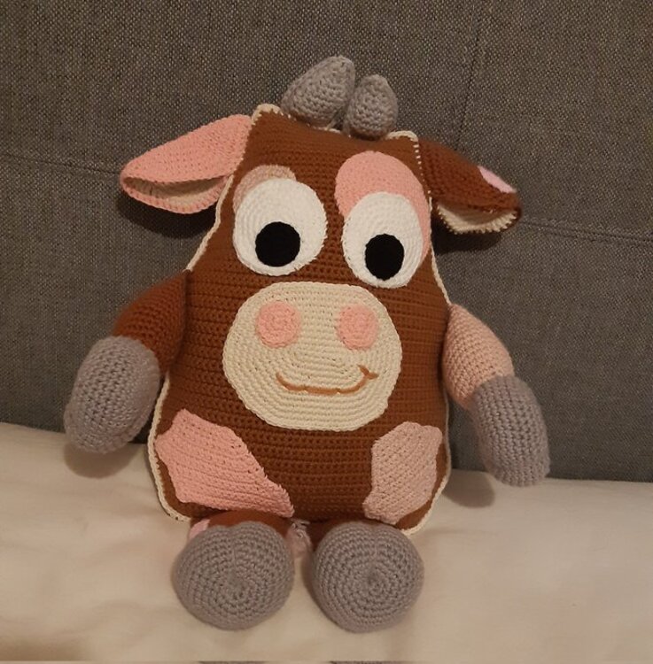 Crochet Pattern &quot;Cow Pillow&quot;
