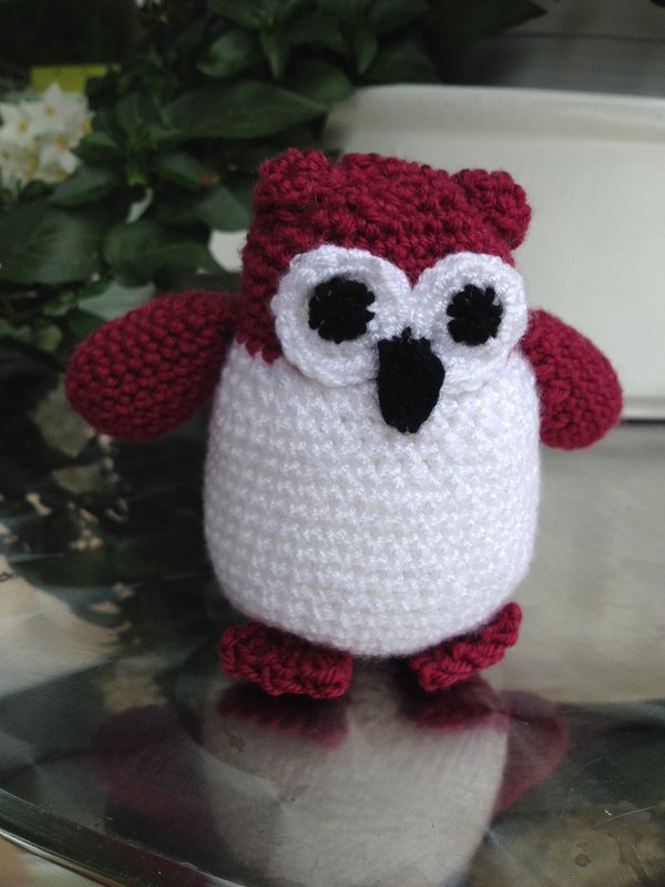 Häkelanleitung Eulenpaar ca 15 cm 
