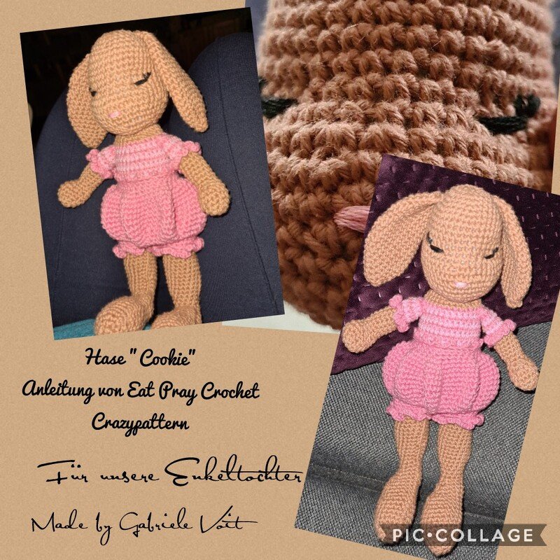 Hase Cookie - PDF Häkelanleitung