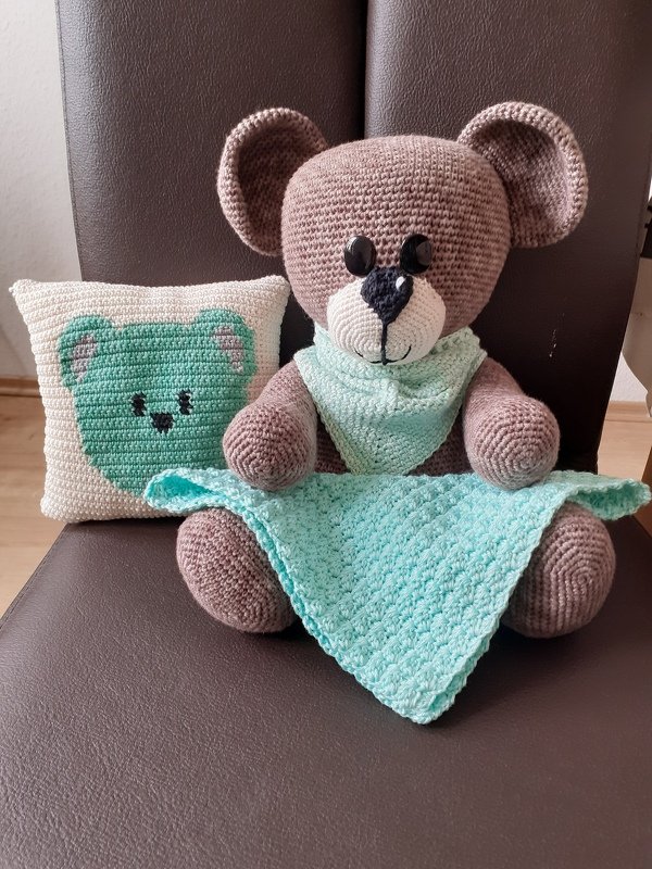 Teddy „Komm kuscheln!“ - Häkelanleitung