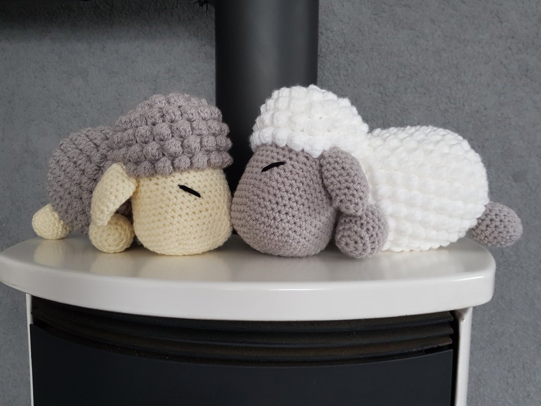 Häkelanleitung Schäfchen Frieda als Spieluhr, Amigurumi