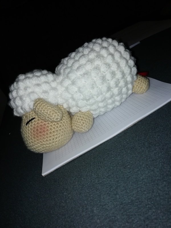 Häkelanleitung Schäfchen Frieda als Spieluhr, Amigurumi