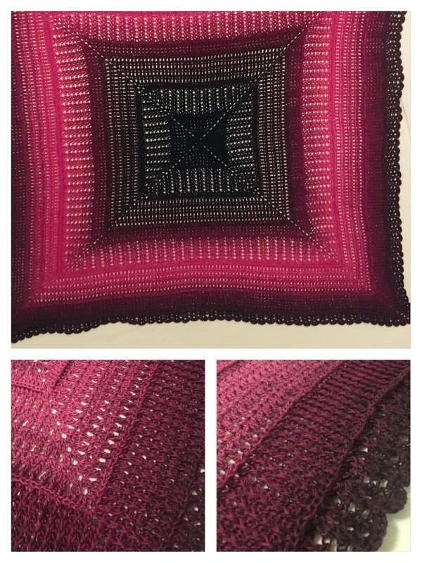 Häkelanleitung Decke "Aria" - quadratisch oder rechteckig