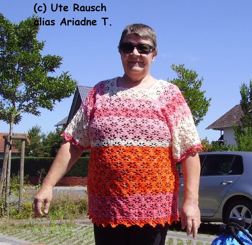 Häkelshirt/Poncho „Dancing Starflowers“ - RVO