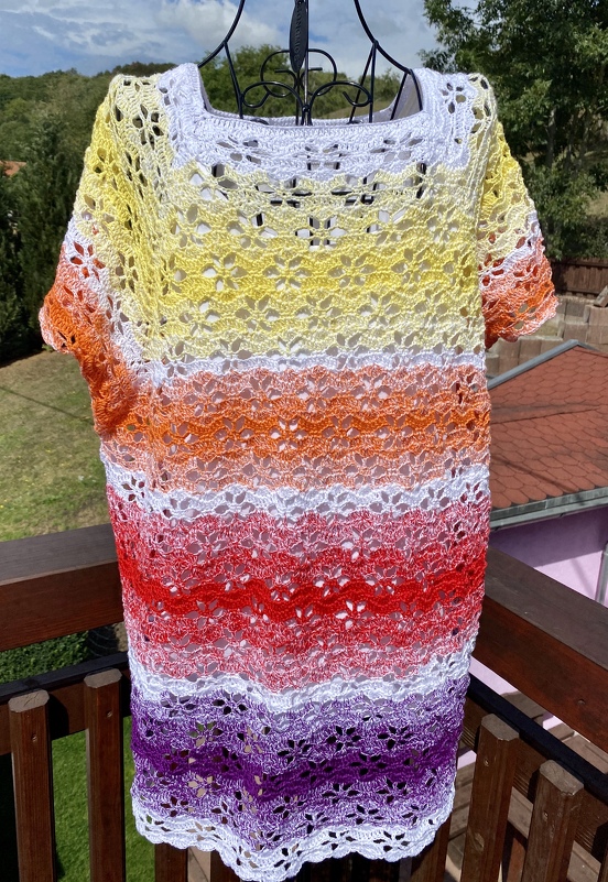 Häkelshirt/Poncho „Dancing Starflowers“ - RVO