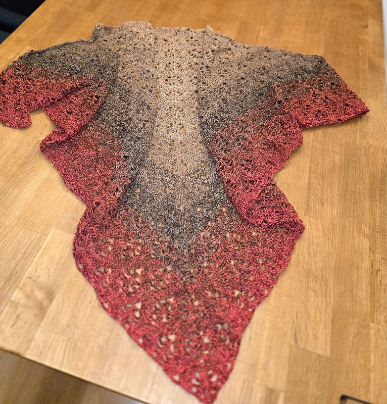 Tuch Tabea häkeln Häkeltuch Schultertuch Dreieckstuch Stola