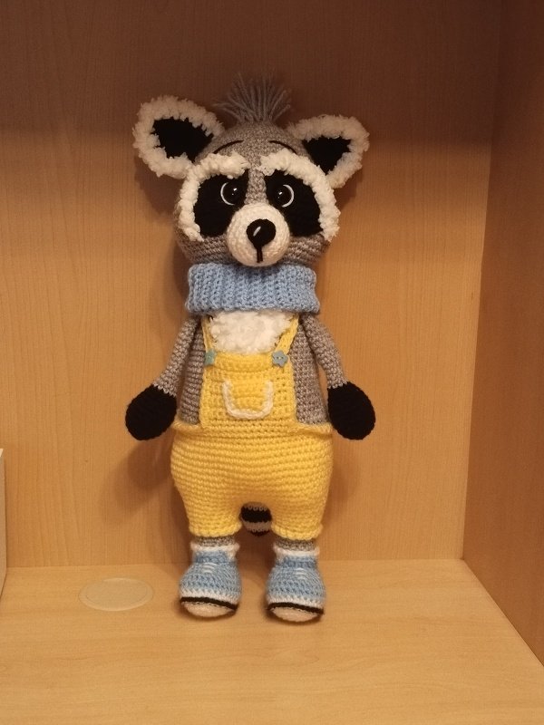 Crochet pattern Amigurumi Raccoon Max