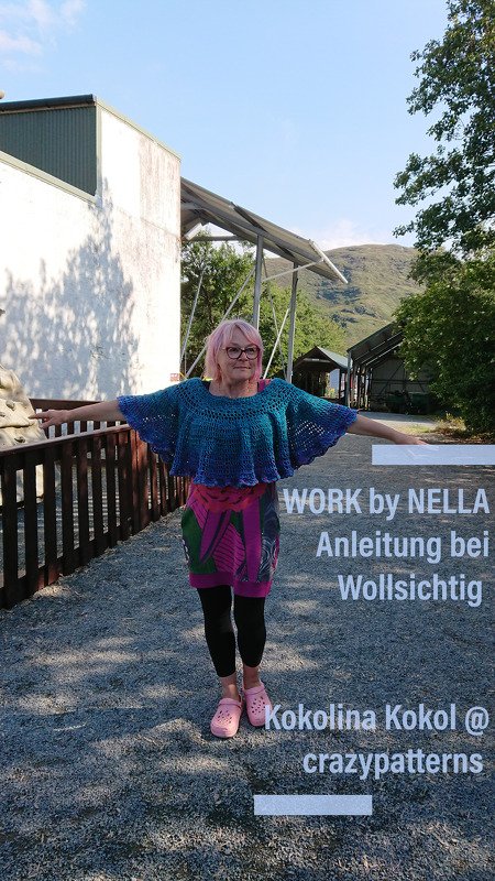 Anleitung Häkel Schulter Rüschen Kragen / Blume vom Waldes Rand