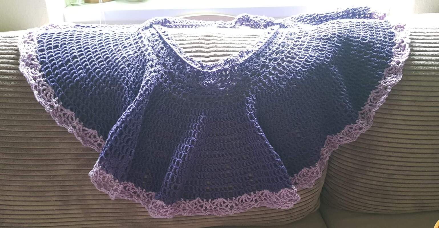 Anleitung Häkel Schulter Rüschen Kragen / Blume vom Waldes Rand