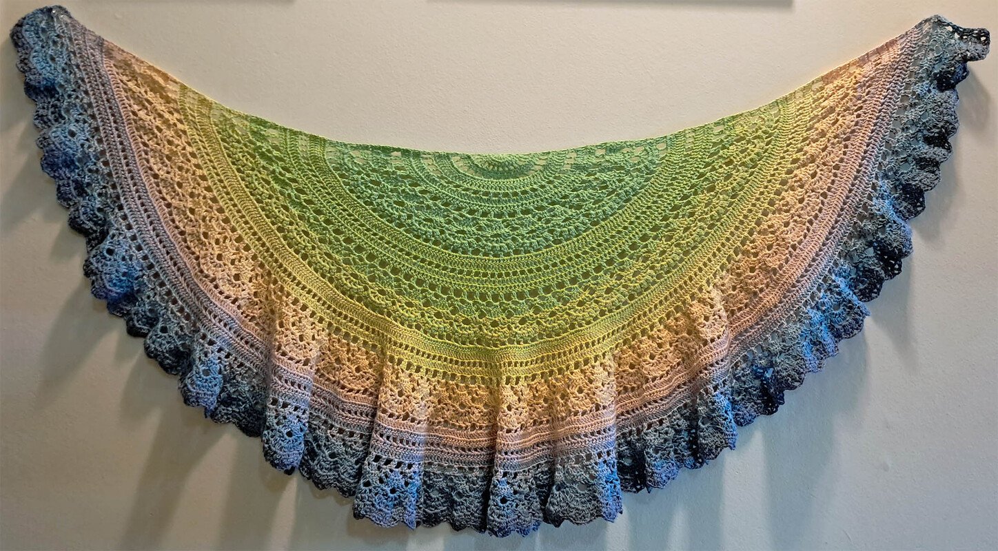 halbrundes Tuch &quot;Moni&quot;