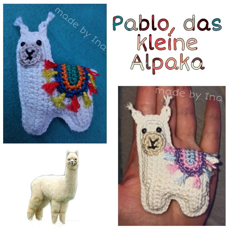 Häkelanleitung Pablo, das kleine Alpaka