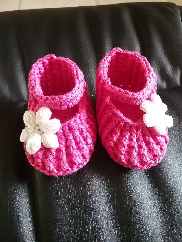  (E-Book) Häkelanleitung Babyschühchen Ballerina