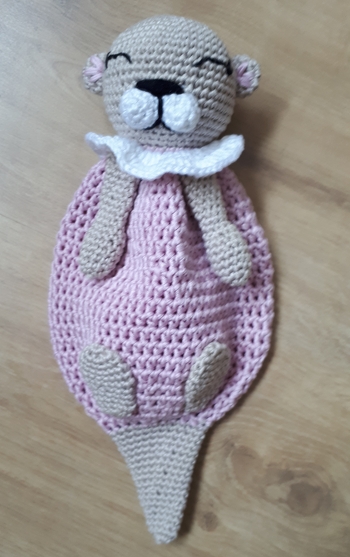 So nun auch noch das Schmusetuch fertig gehäkelt🤗hat viel Spaß gemacht 👍