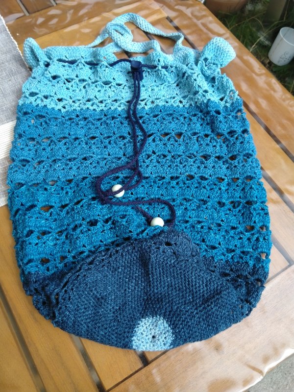 Häkelanleitung  "Das Schleppnetz" Shopping bag - Strandtasche