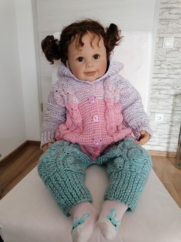 Strickanleitung Leafoverall, onesize 0-6 Monate