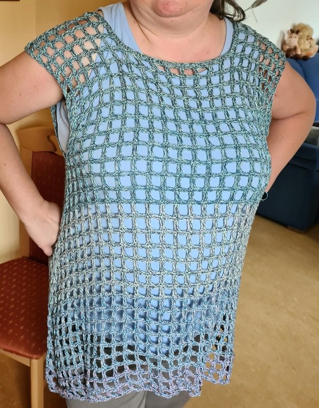 Crochet Pattern Tunic  “Arielle” – Raglan Top Down