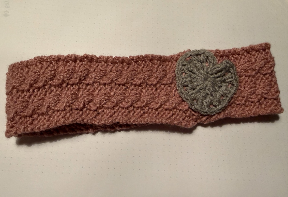 PDF-Strickanleitung Stirnband mit Herz Kinder