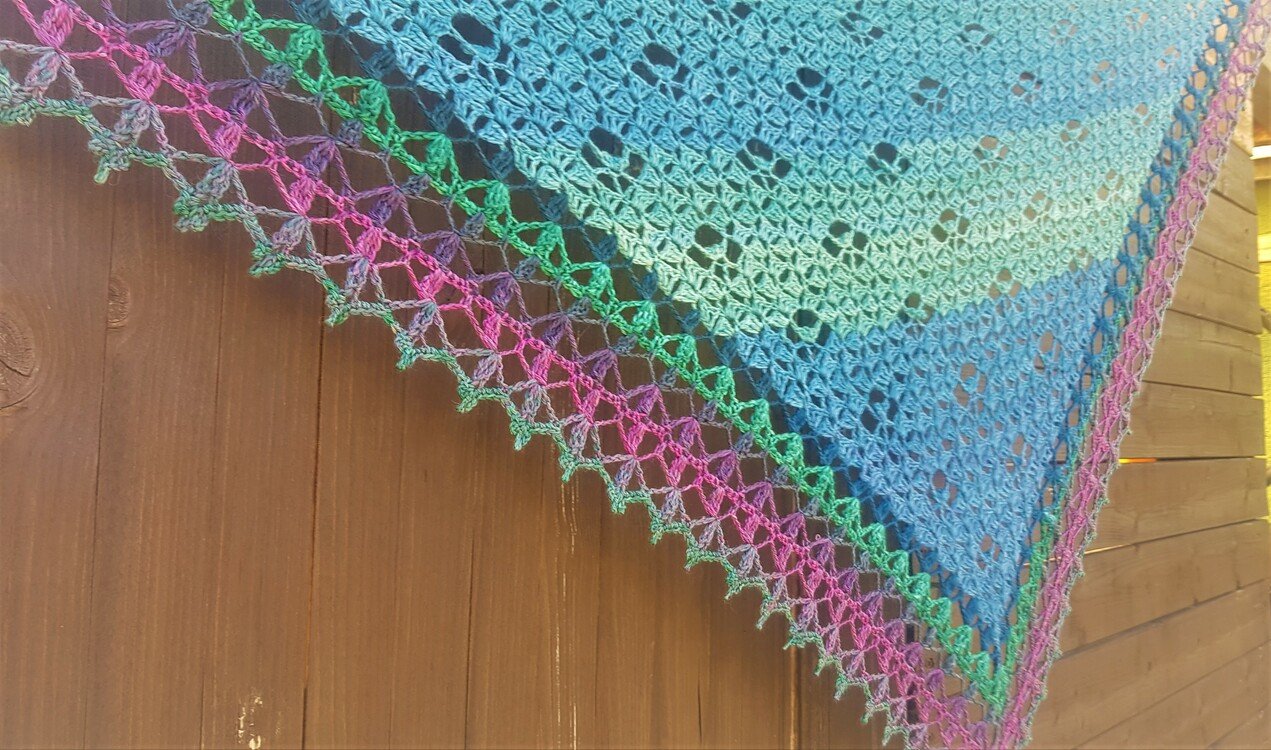 &quot;Namibia&quot; Crochet Shawl Pattern