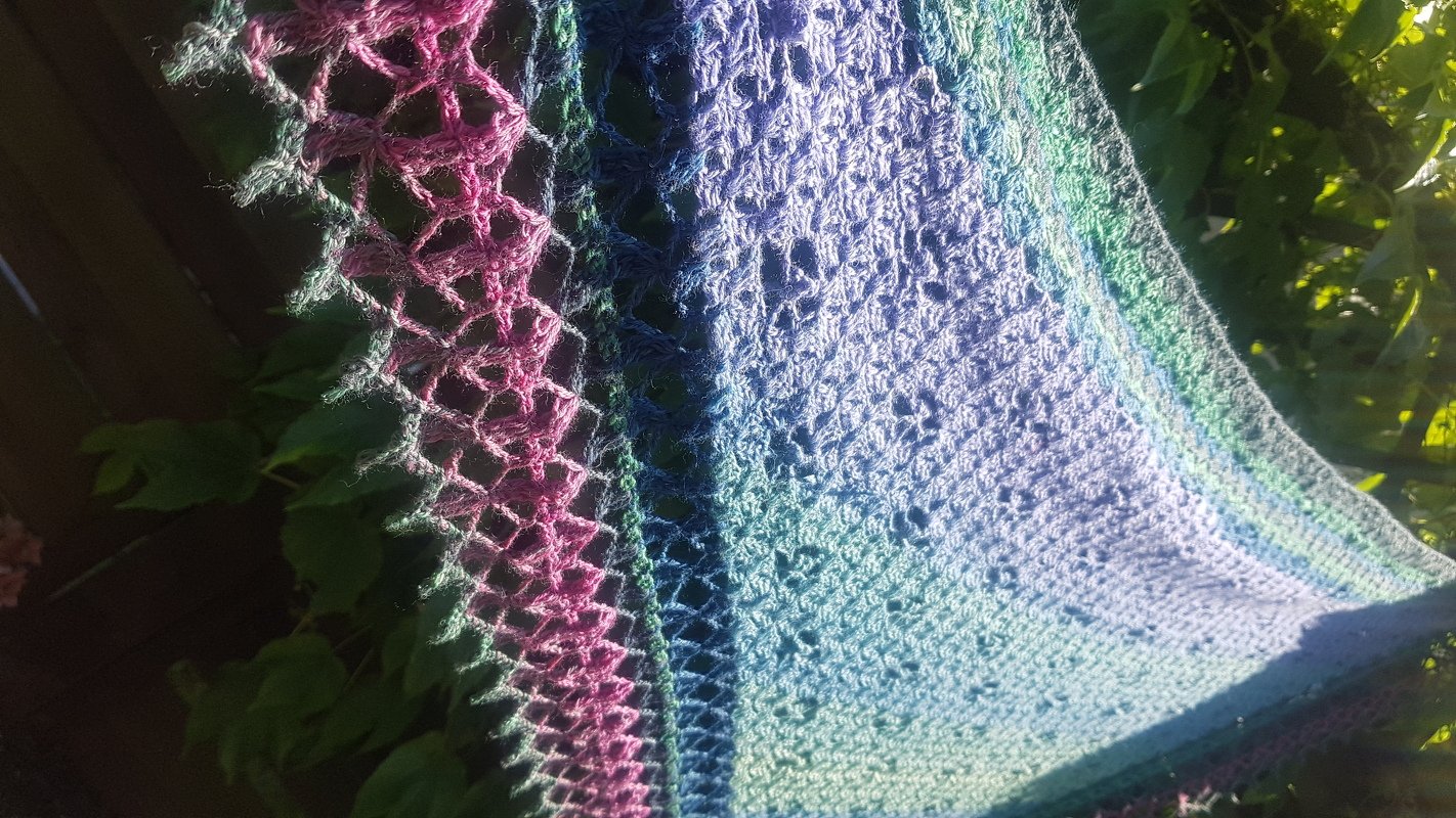 &quot;Namibia&quot; Crochet Shawl Pattern