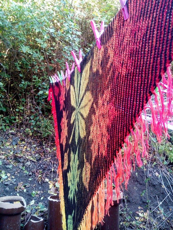 Herbstlaubtuch Illusionsstricken