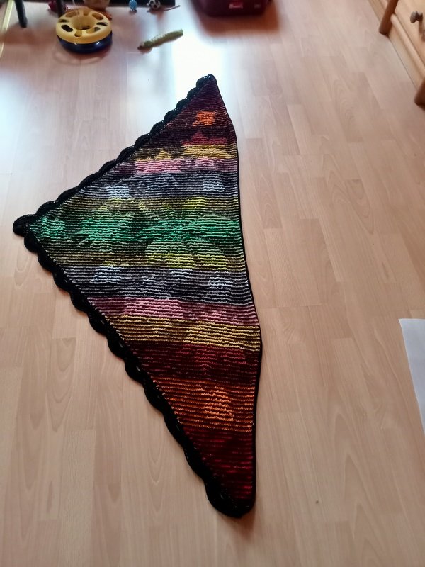 Herbstlaubtuch Illusionsstricken