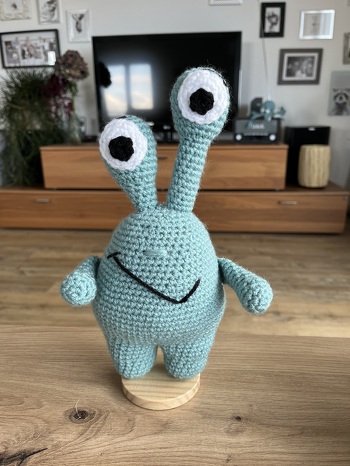 Mein Monster Alex ist fertig und hat eine Menge Spaß gemacht zu häkeln.