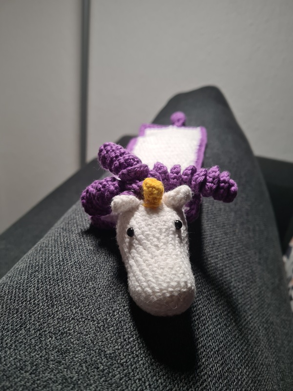 Anleitung Einhorn Lesezeichen