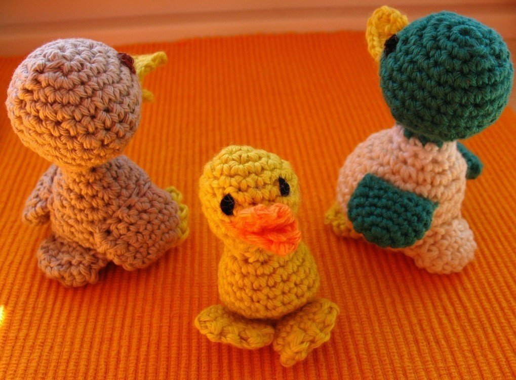Mini Enten Entchen Küken Familie Amigurumi Free E-Book | Kostenlos