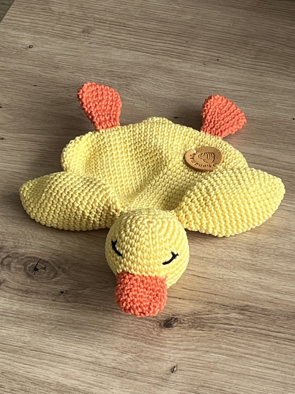 Häkelanleitung - Schmusetuch "Ente"