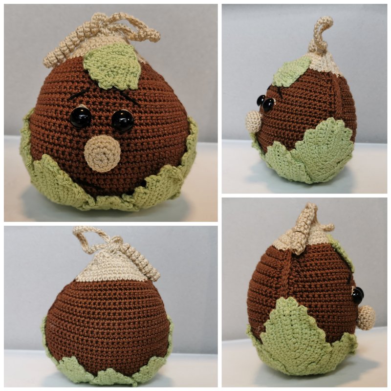 Häkelanleitung Haselnüsschen "Hannes"