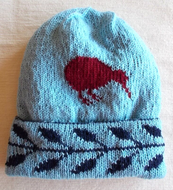 Strickanleitung Beanie "Kiwi Love" in Doubleface