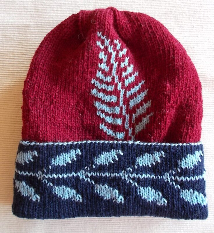 Strickanleitung Beanie "Kiwi Love" in Doubleface