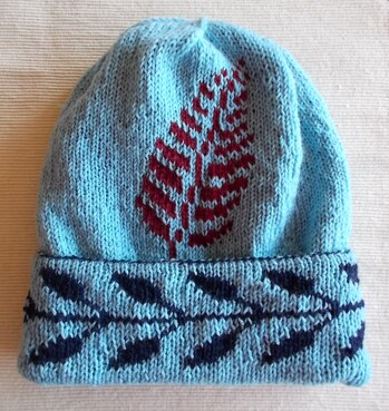 Auch die hellblaue Variante gefällt mir gut. Ich kann die Beanie beidseitig tragen.