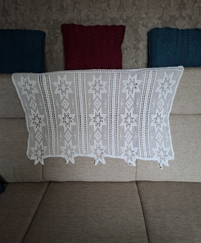 Winter / Weihnacht's Gardine " Sternenhimmel "