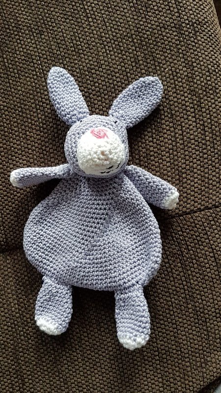 Häkelanleitung - Schmusetuch &quot;Hase&quot;