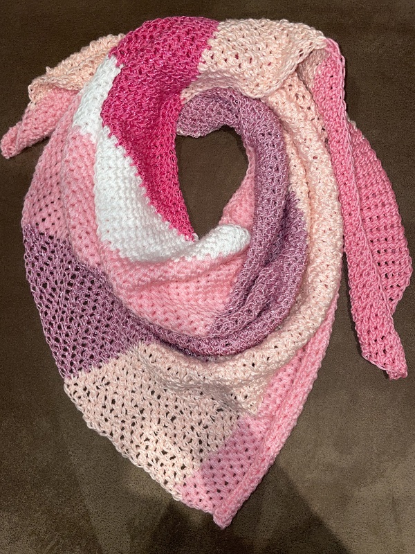 Häkelanleitung Tuch "Zuckerwatte" Tunesisch Häkeln