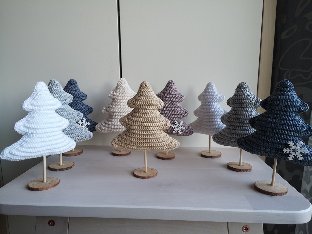 Häkelanleitung - Tannenbäumchen &#039;Shabby Chic&#039;