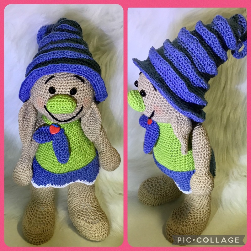 Häkelanleitung / Amigurumi / Calen, die Waldelfe