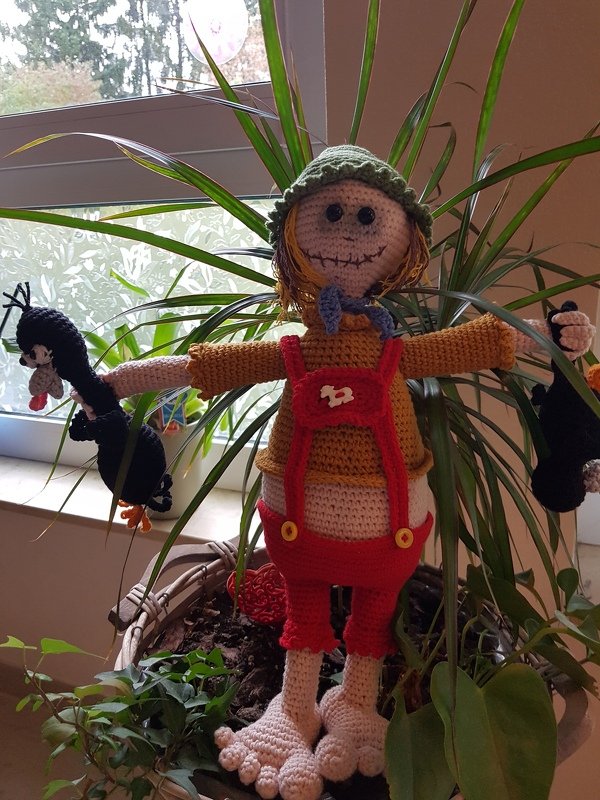 Häkelanleitung Clemens und die Rabenviecher