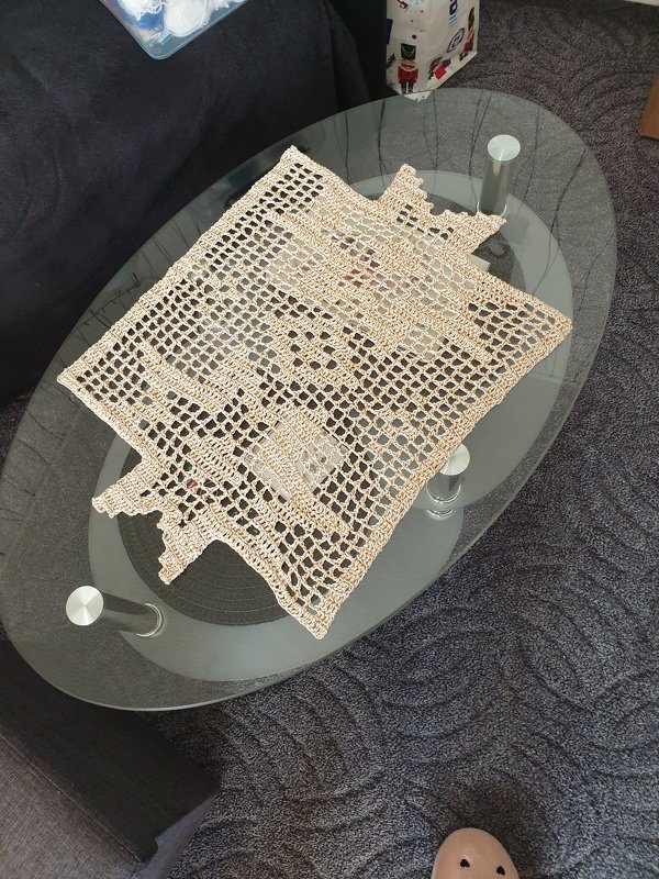 Winter / Weihnacht&#039;s Tischband / Läufer &quot; Sternenhimmel &quot;