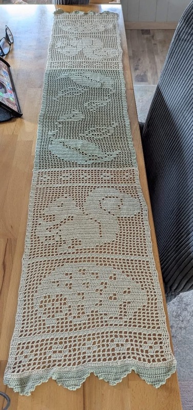 Häkelanleitung / Set / Tischband + Platzdeckchen "Der Herbst ist da"