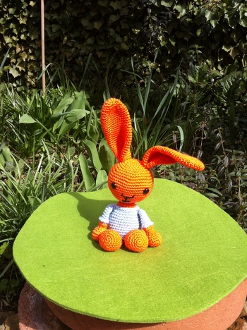 Es ist ein pfiffiges Häschen geworden und hat sehr viel Freude gemacht beim Häkeln. Sehr gut angekommen bei den Beschenkten. So eine tolle Anleitung habe ich noch nicht gekauft.