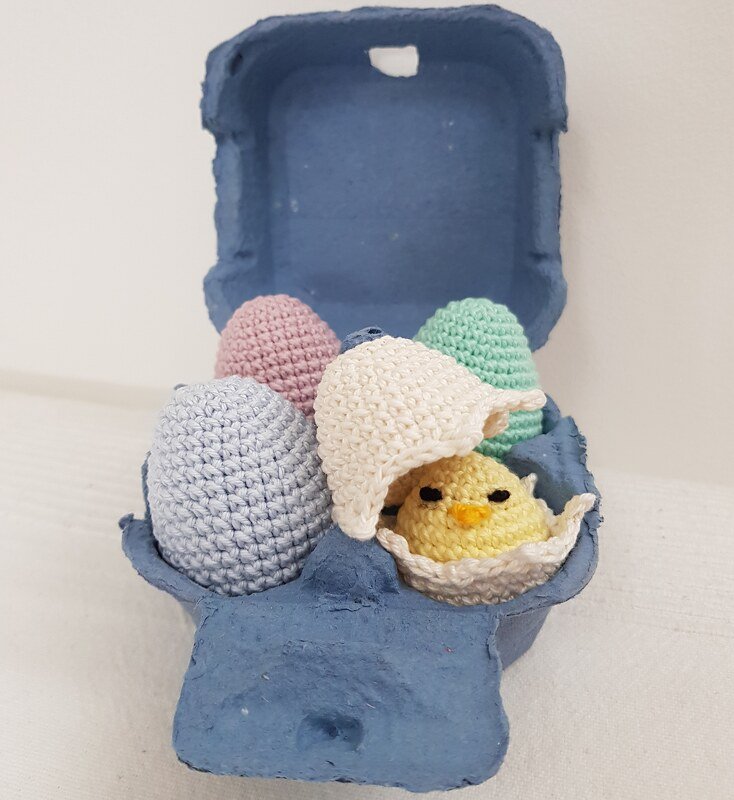 Ei-Kollektion + Küken - Häkelanleitung