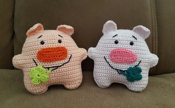 Diese kleinen Schweinchen sind so simpel und schnell gehäkelt - einfach knuffig 🤗