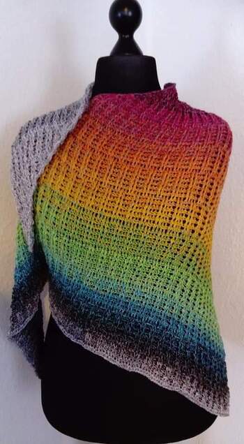 Tolle Anleitung für ein wunderbares Tuch.