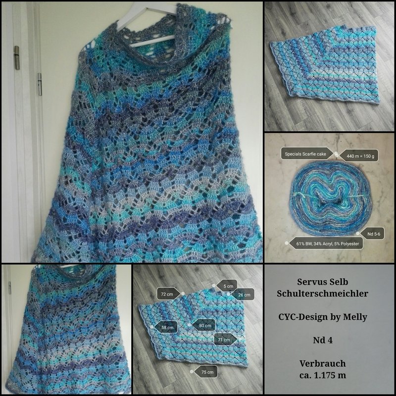 Servus Selb Schulterschmeichler (gehäkelt)