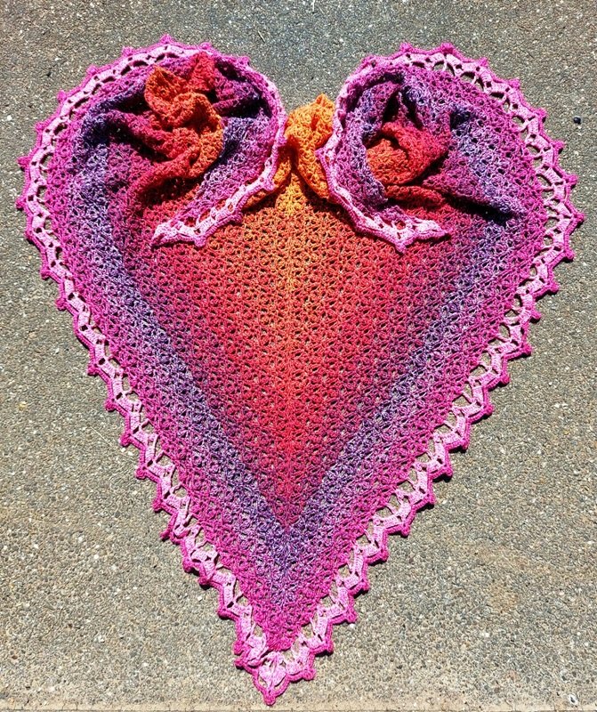 Zimbabwe Häkeltuch mit Knopf Anleitung